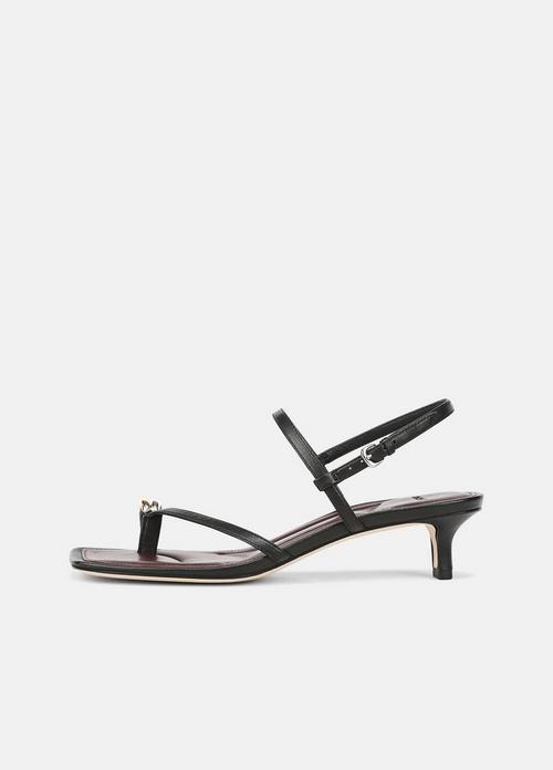 Polli Leather Heeled Toe-Ring Sandal
