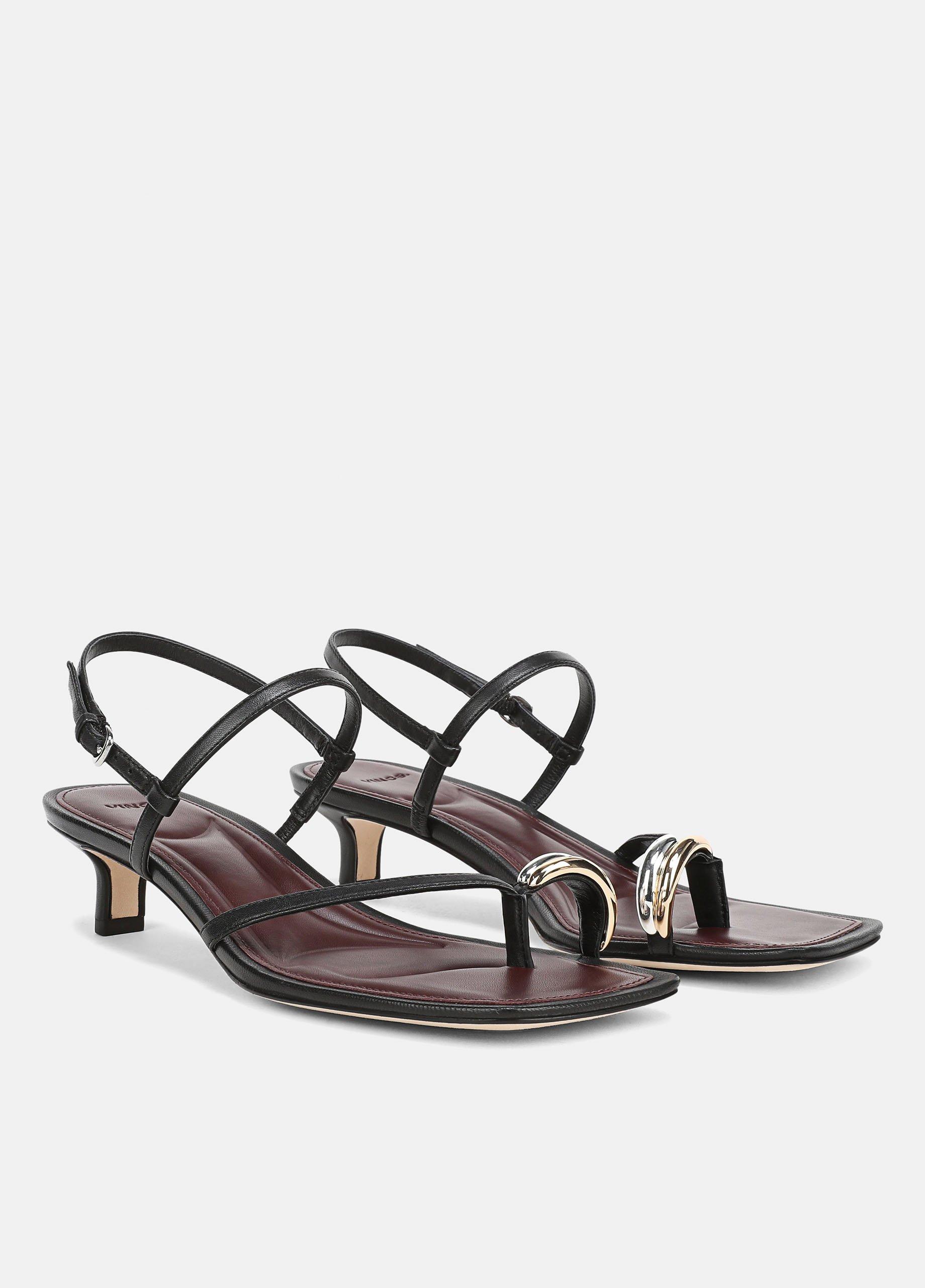Polli Leather Heeled Toe-Ring Sandal image number 1