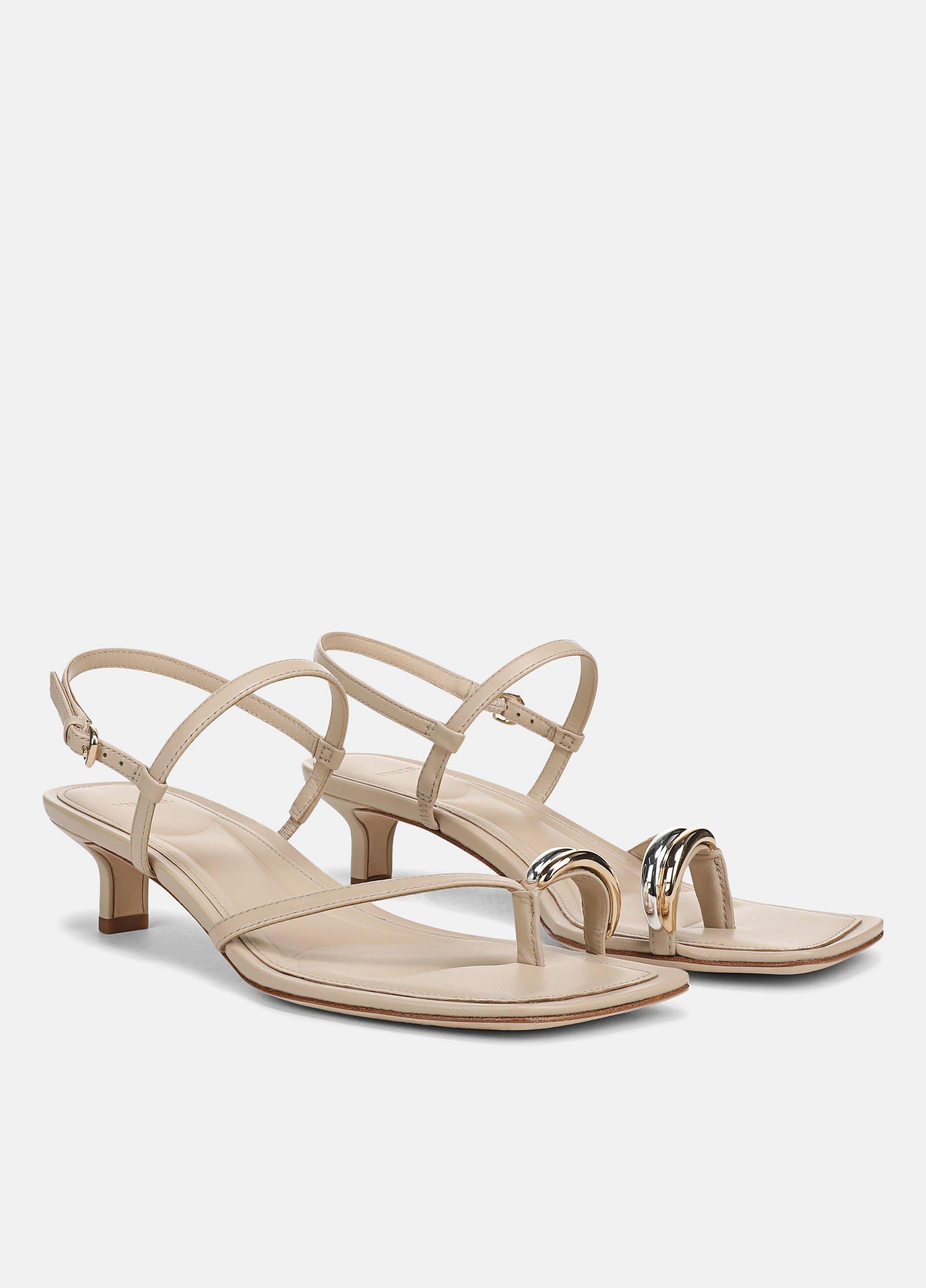Polli Leather Heeled Toe-Ring Sandal image number 1