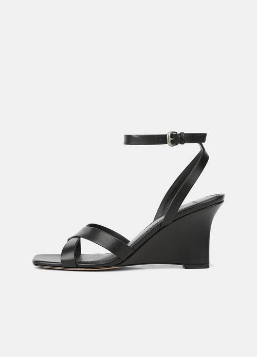 Parma Leather Wedge Sandal