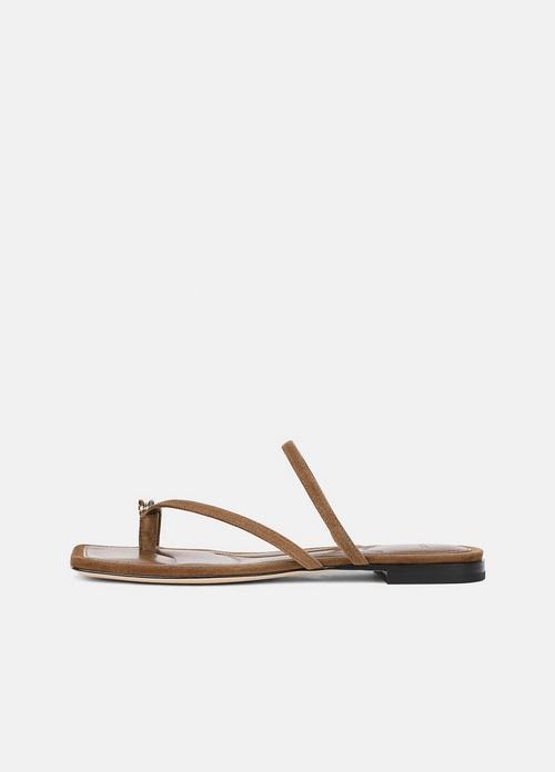 Polli Suede Toe-Ring Sandal