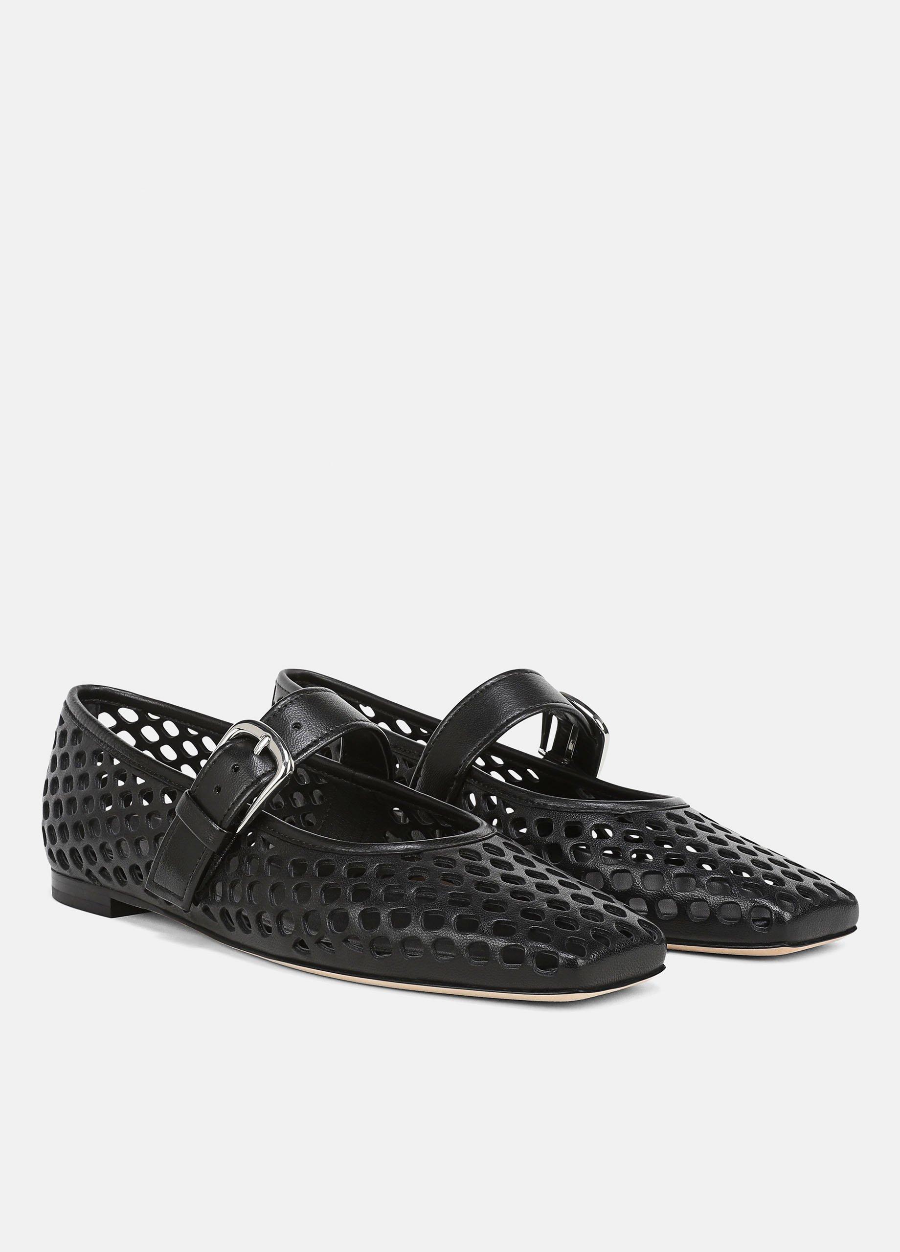 Daniela Perforated Leather Mary Jane Flat image number 1