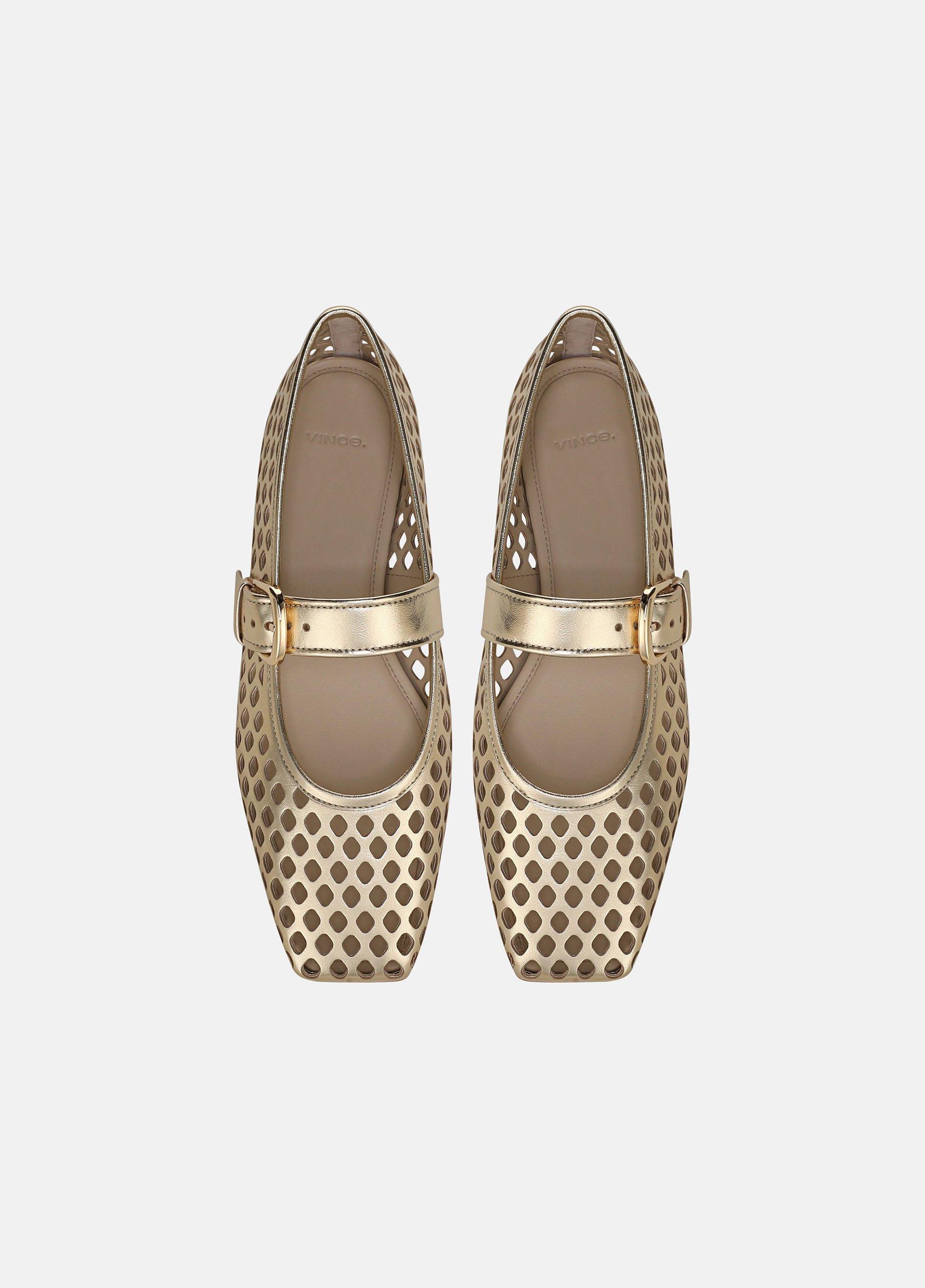 Daniela Perforated Leather Mary Jane Flat image number 3
