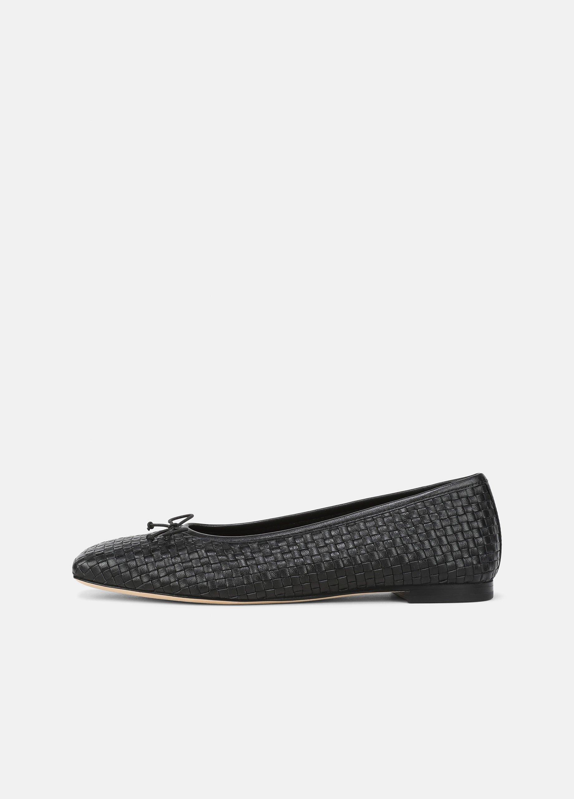Darla Woven Leather Ballet Flat