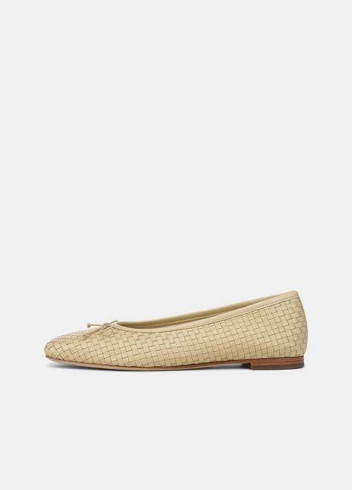 Darla Woven Leather Ballet Flat