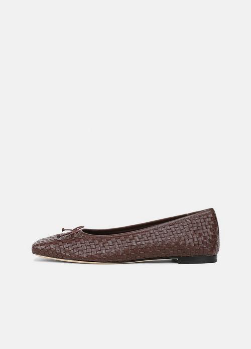 Darla Woven Leather Ballet Flat