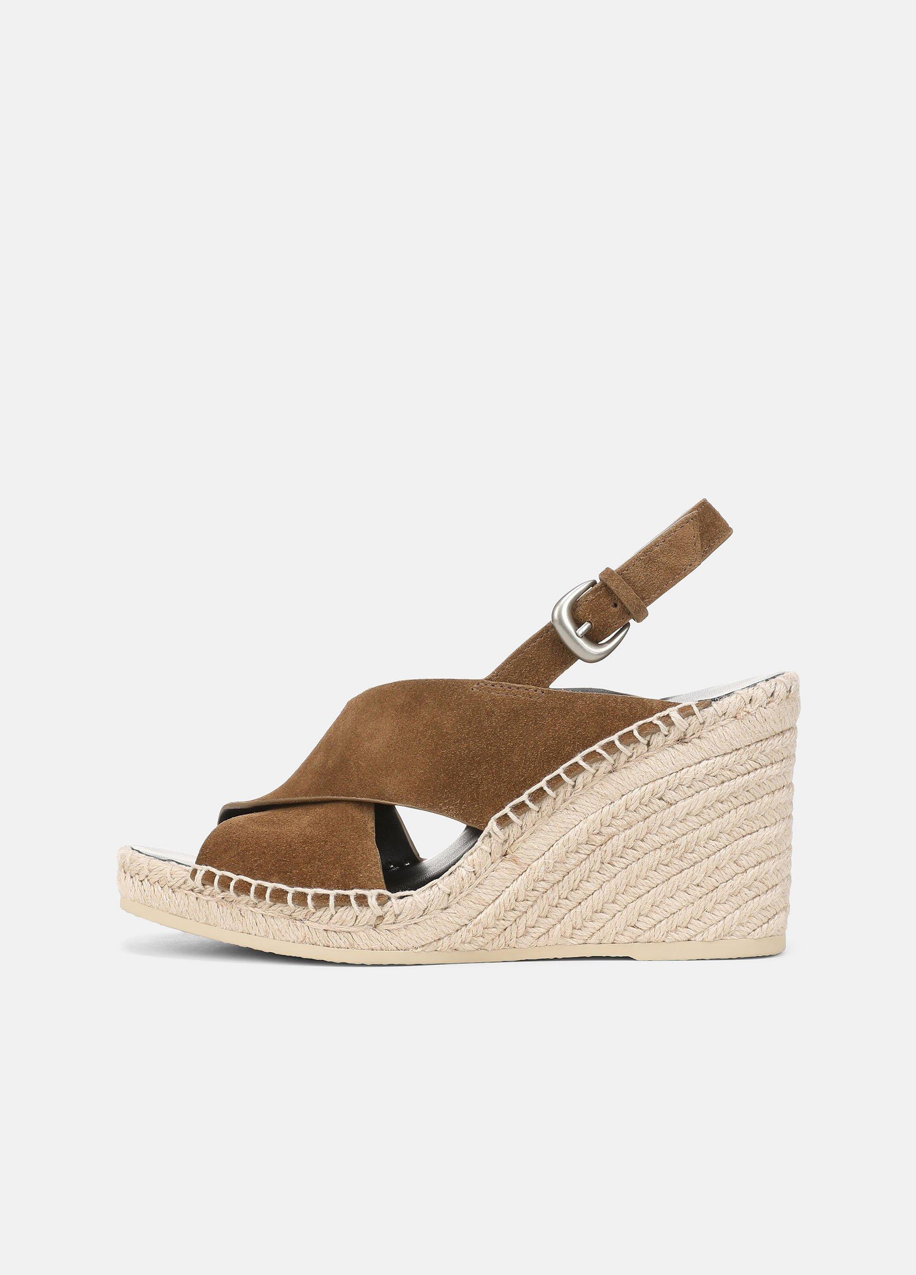 Georgia Suede Espadrille Wedge Sandals