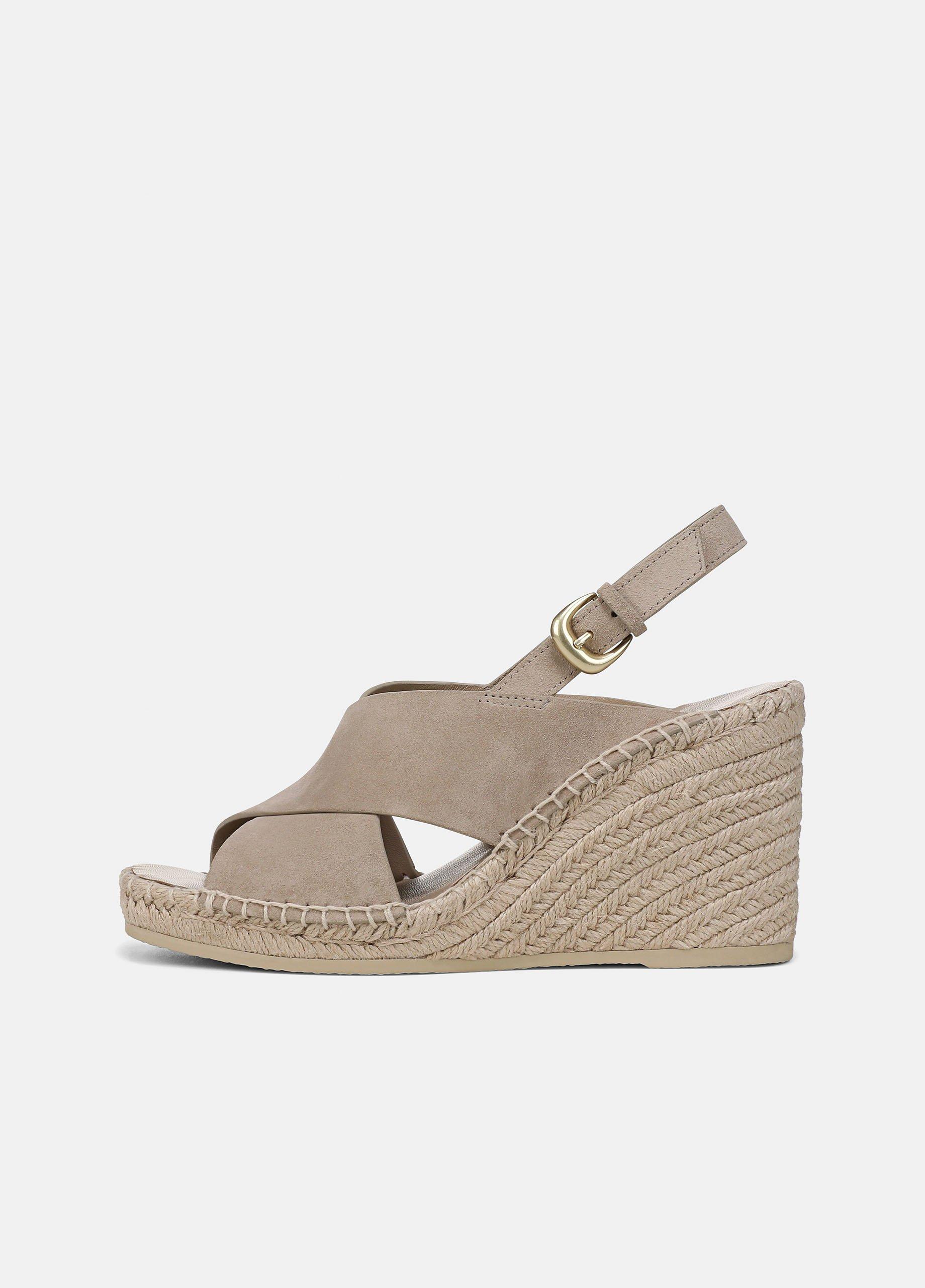 Georgia Suede Espadrille Wedge Sandals