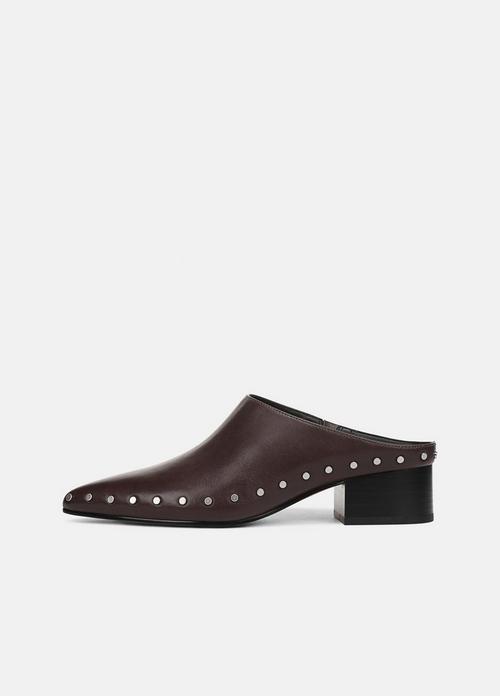 August Studded Leather Mule