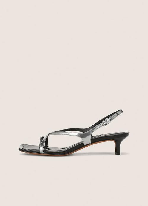 Posie Metallic Leather Heeled Sandal