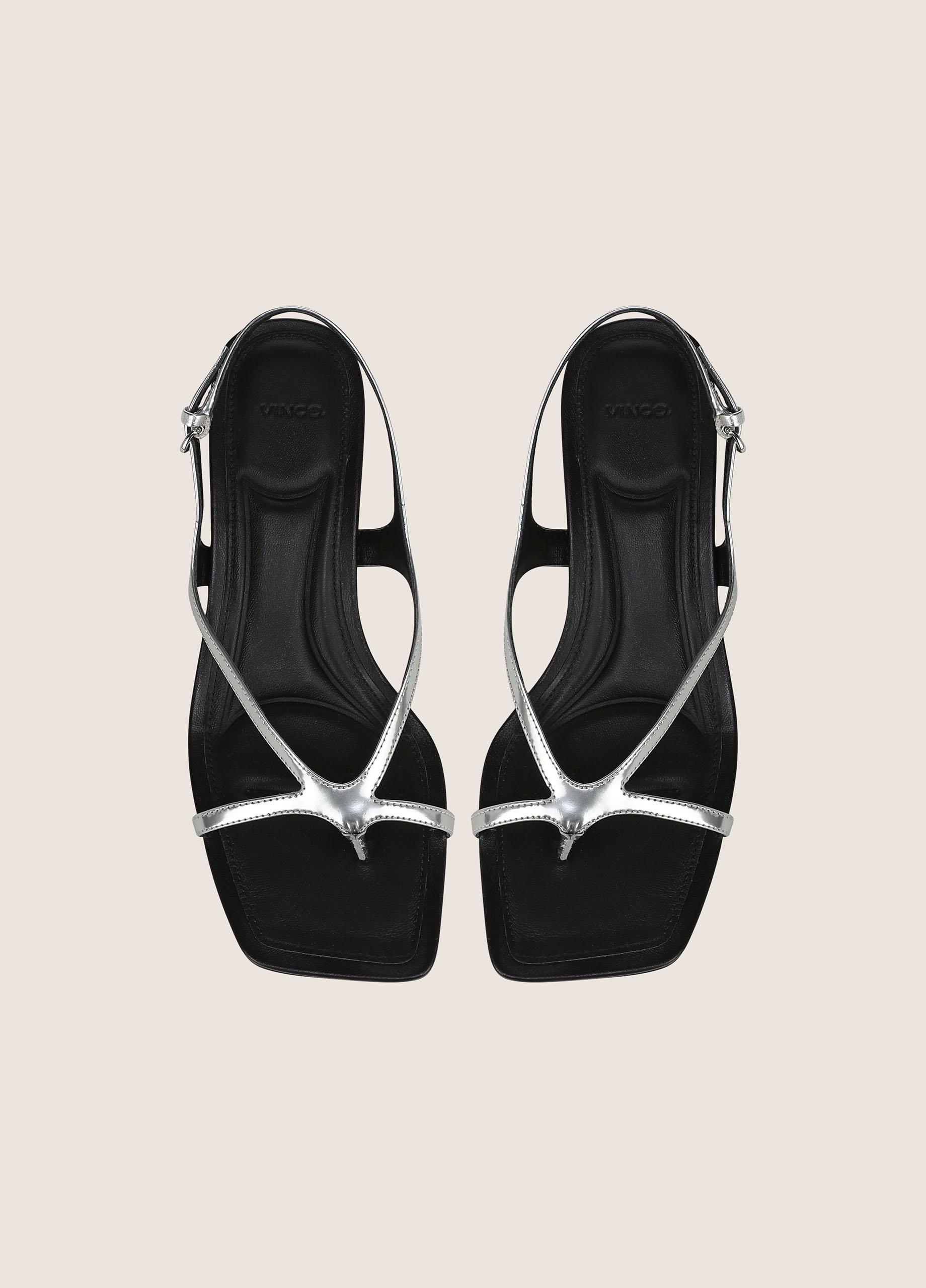 Posie Metallic Leather Heeled Sandal image number 3