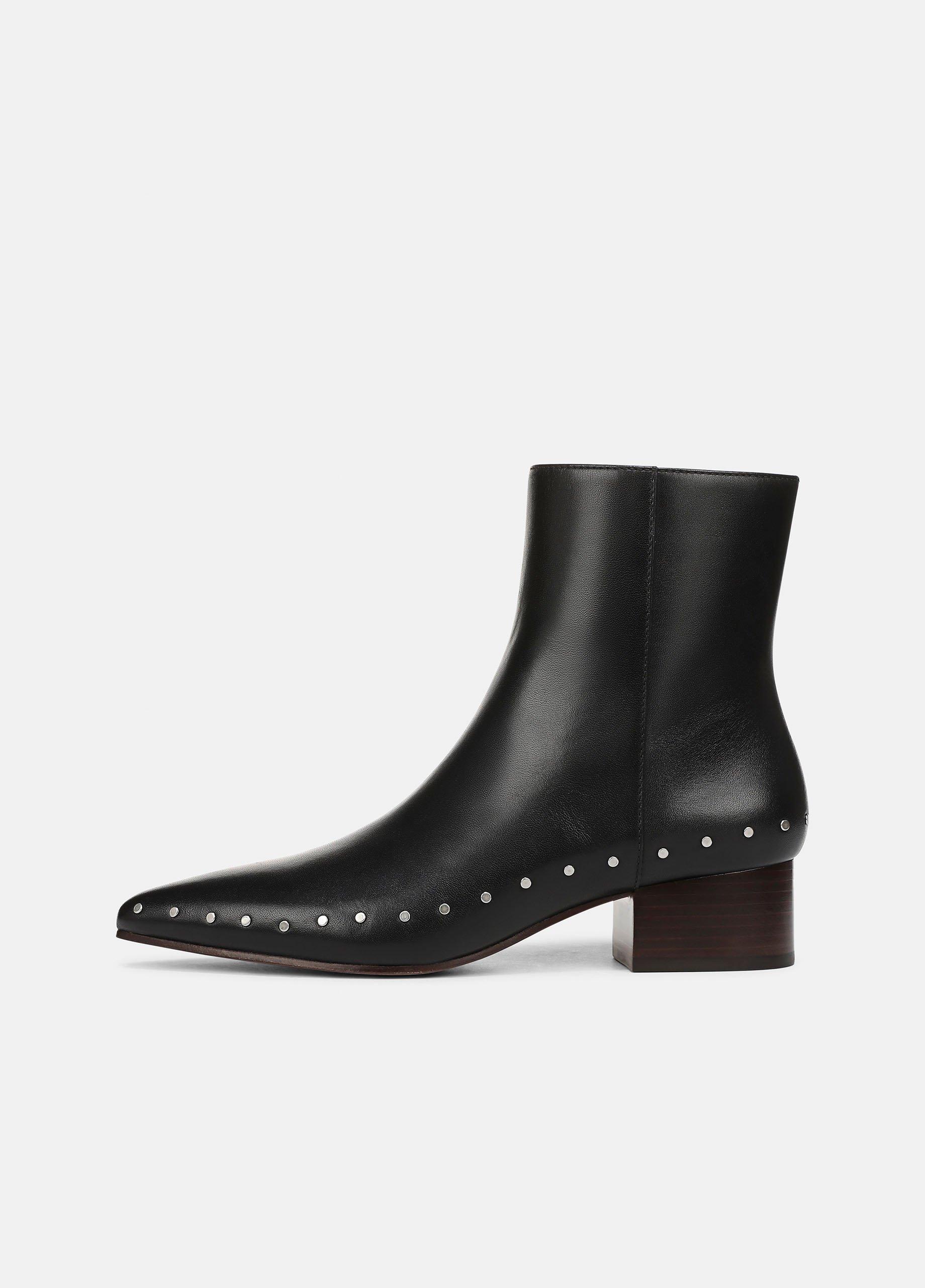 August Studded Leather Ankle Boot image number 0