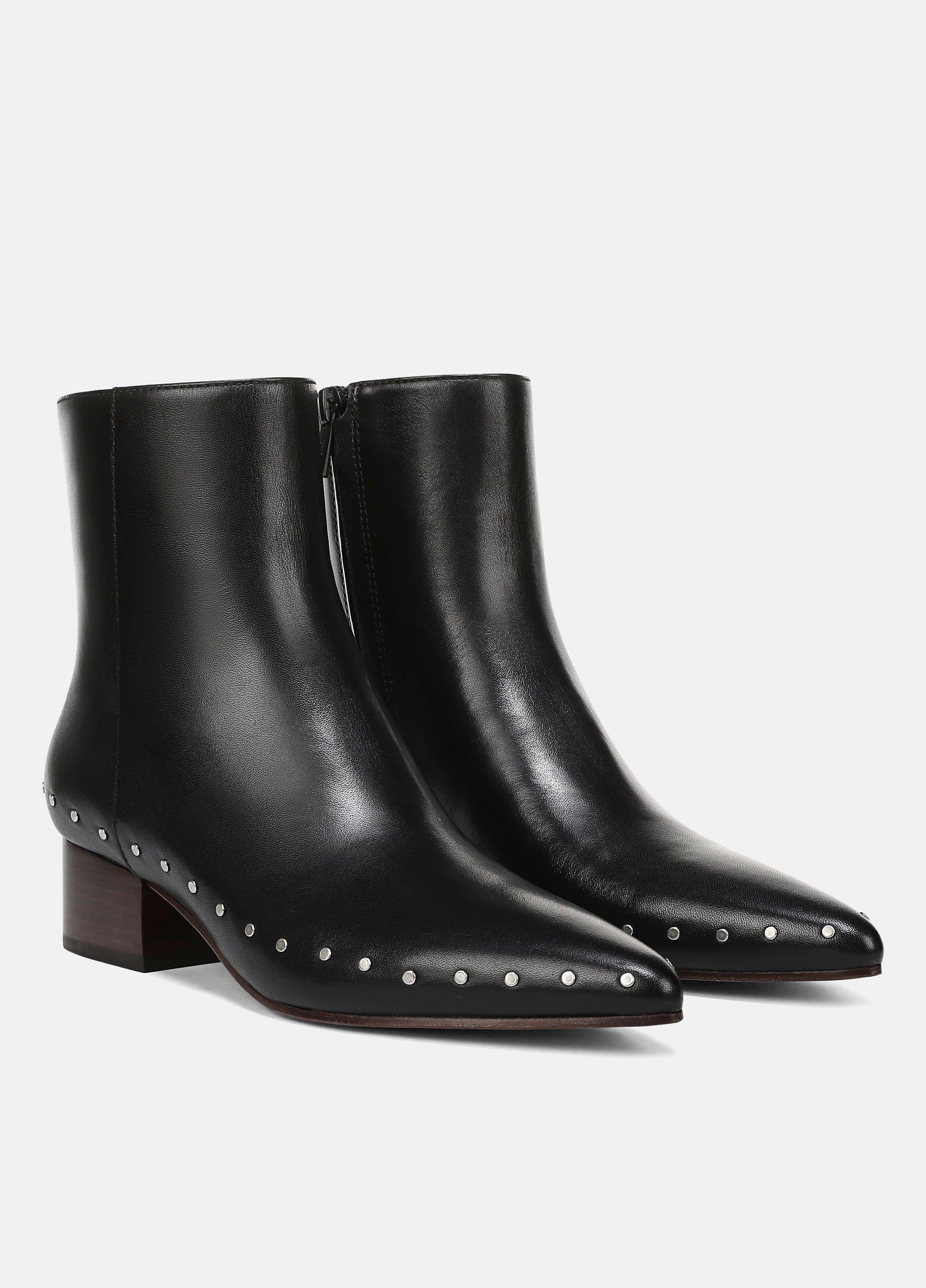 August Studded Leather Ankle Boot image number 1