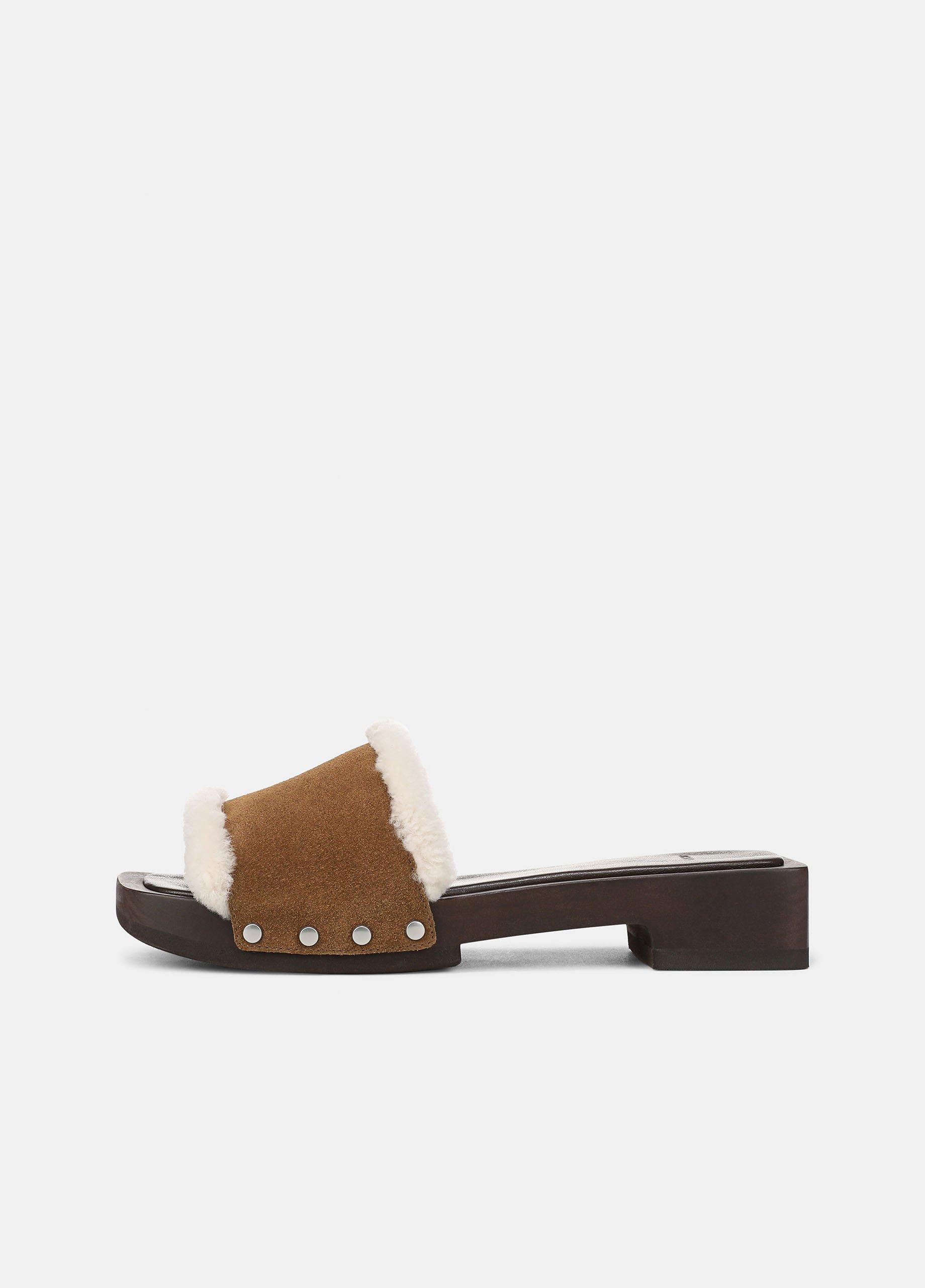Barbara Shearling Slide Sandal image number 0