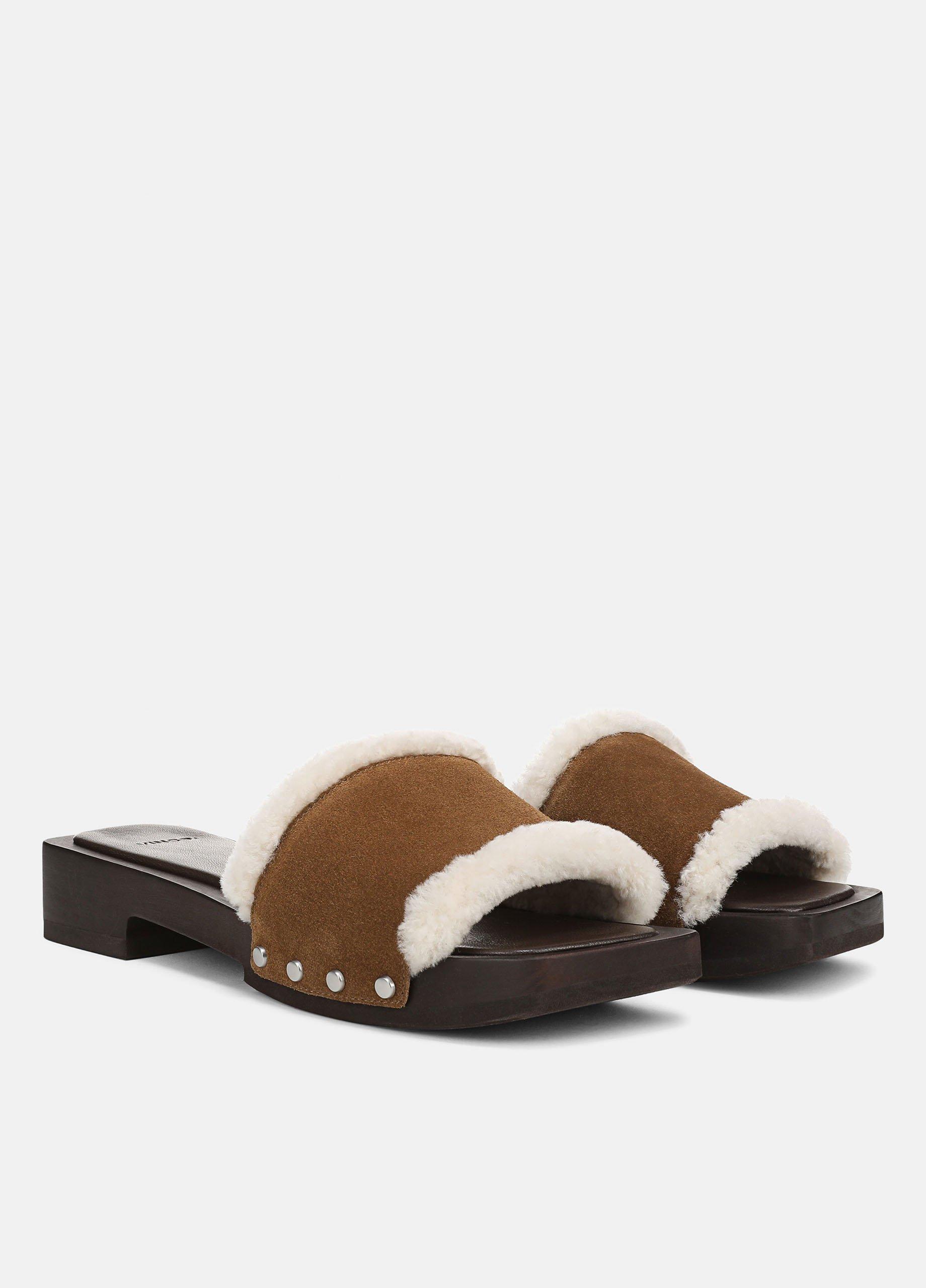 Barbara Shearling Slide Sandal image number 1
