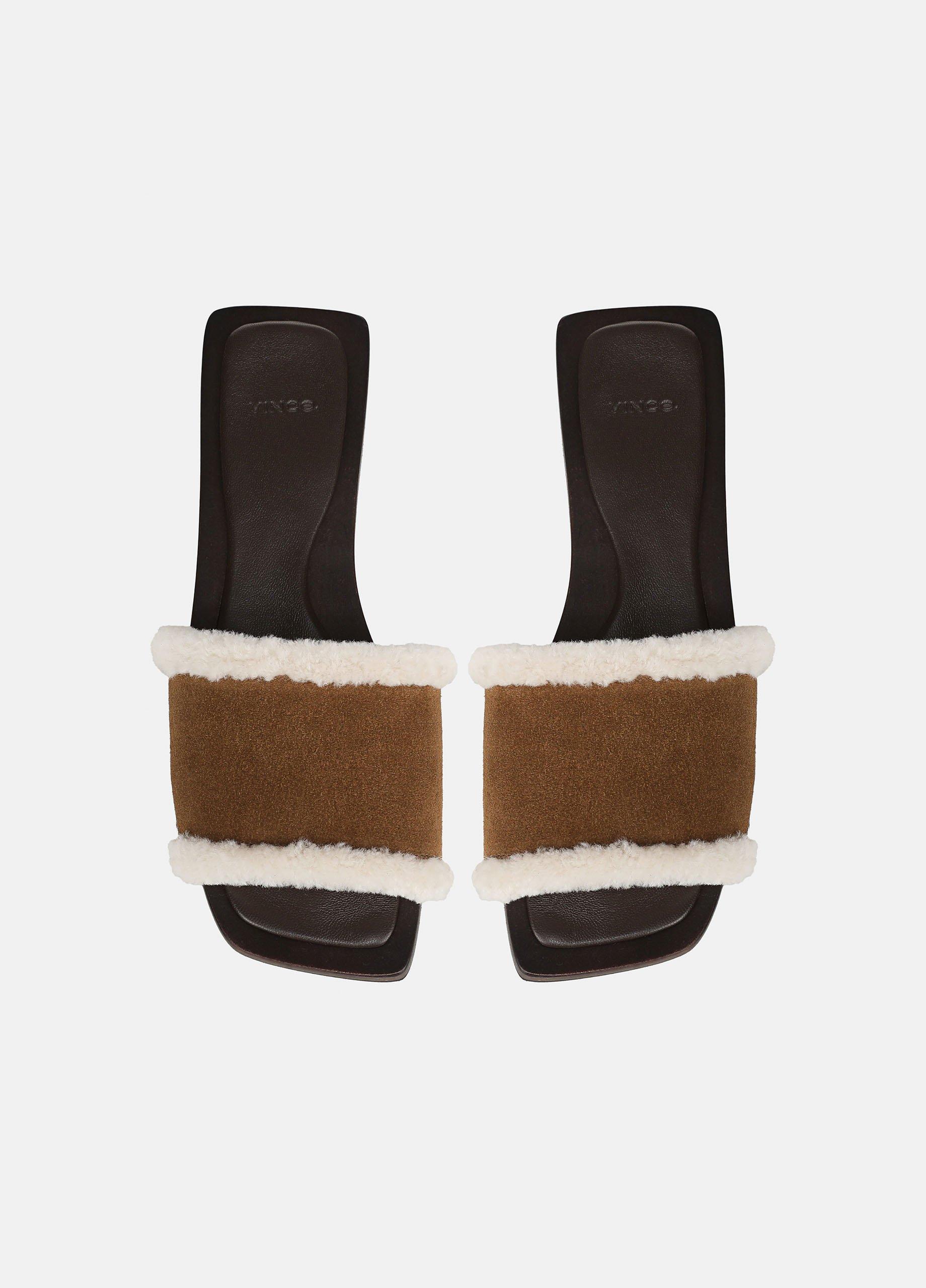 Barbara Shearling Slide Sandal image number 3