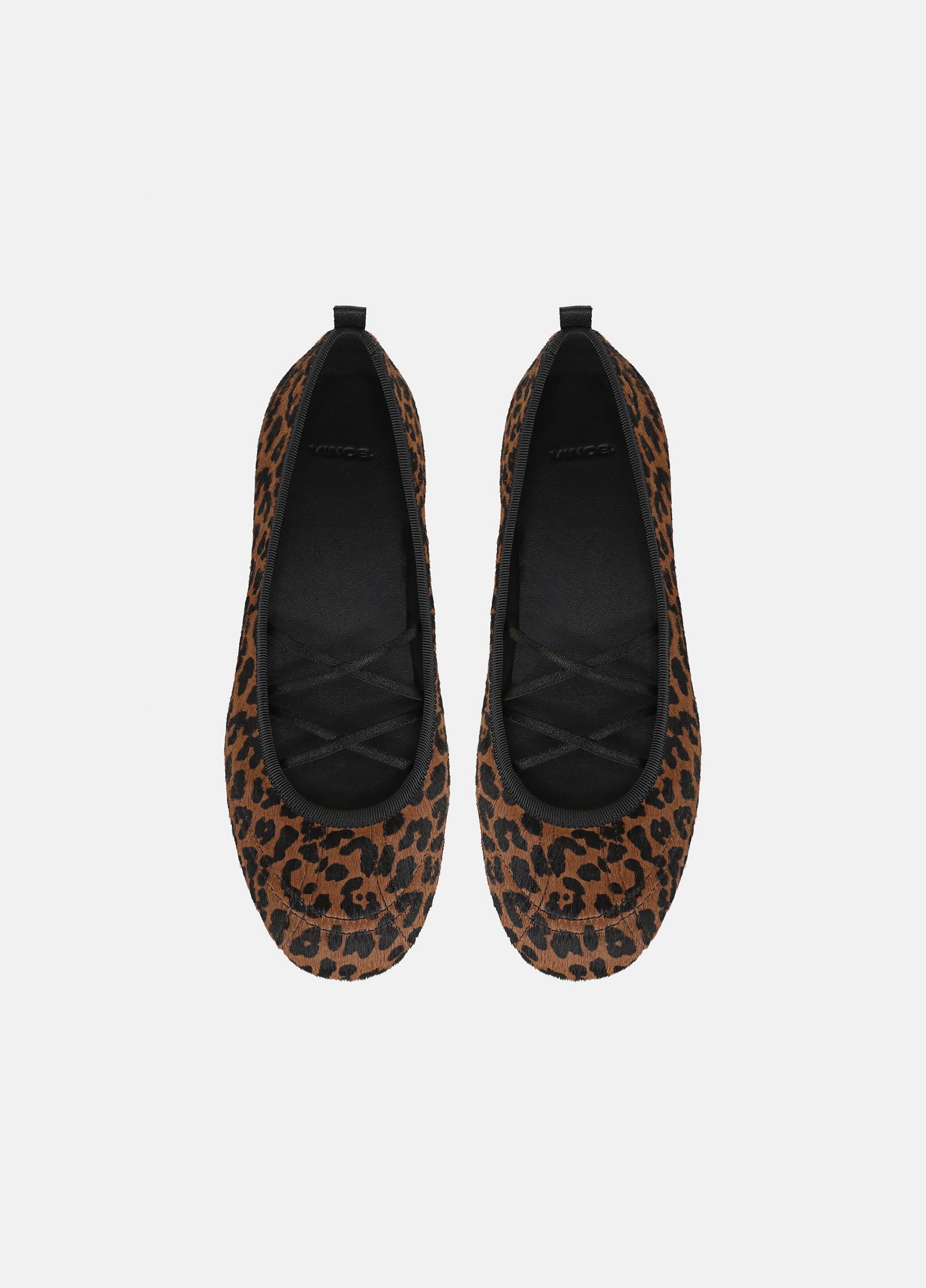 Coralie Leopard-Print Calf Hair Ballet Sneaker image number 3