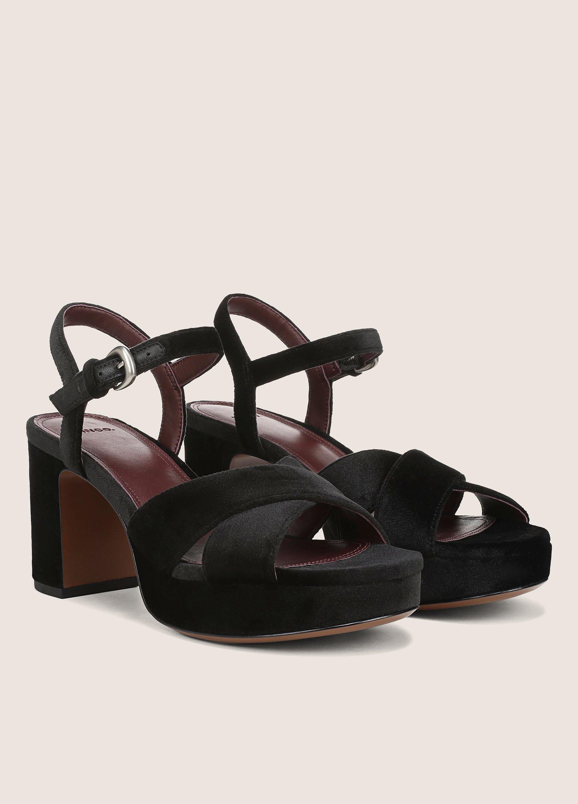 Ericka Velvet Platform Sandal image number 1