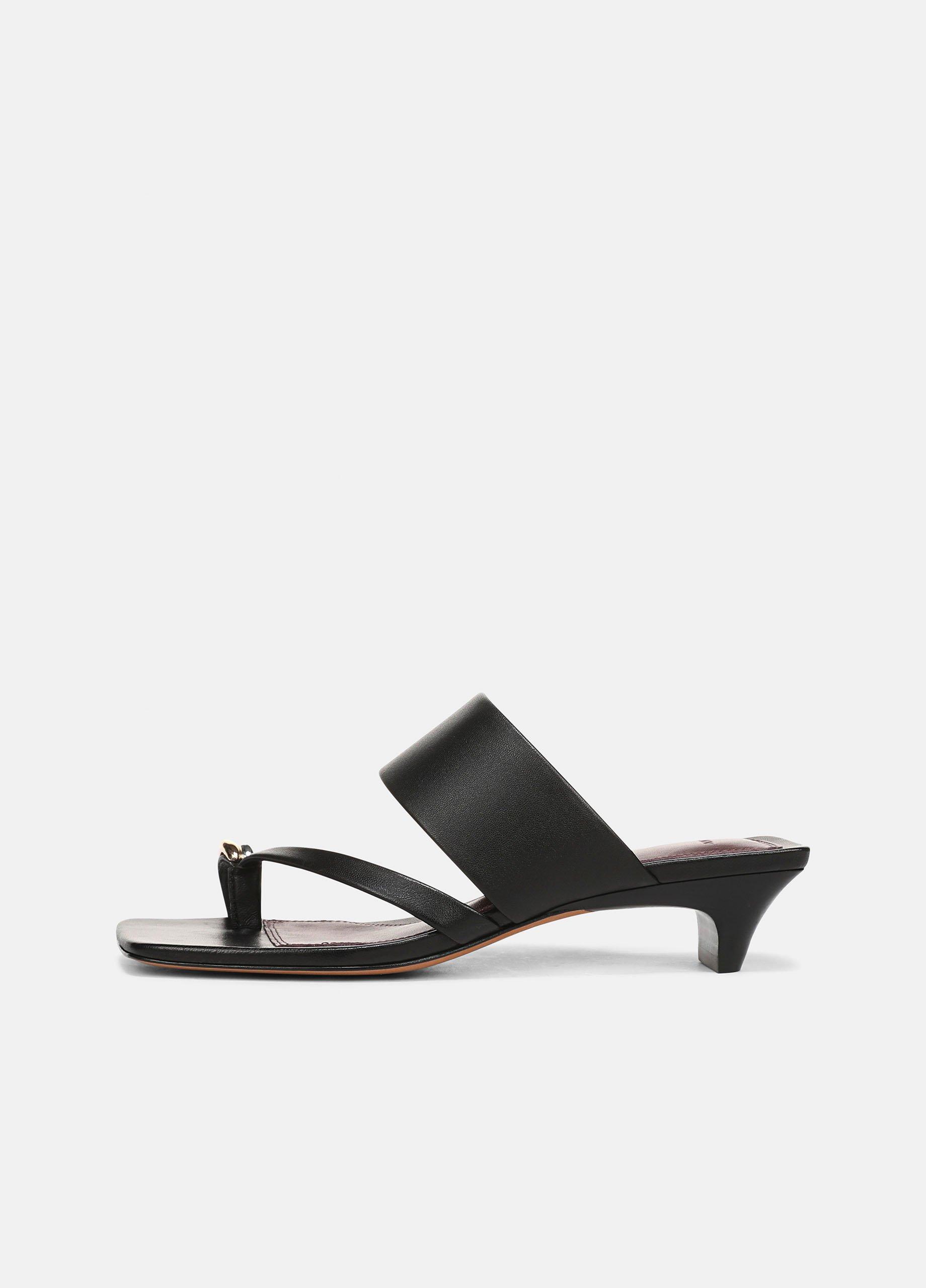 Stacy Leather Heeled Toe-Ring Sandal image number 0