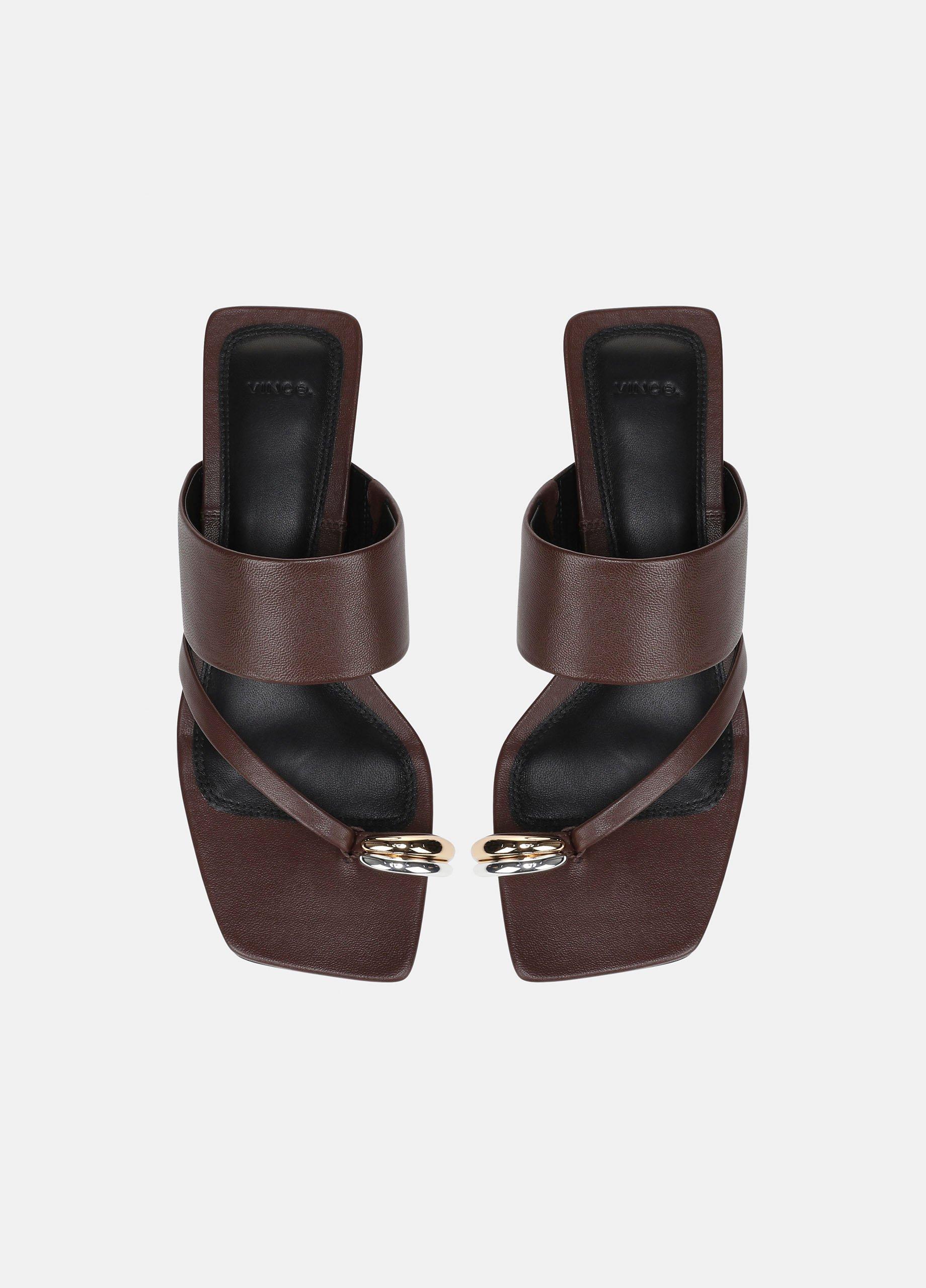 Stacy Leather Heeled Toe-Ring Sandal image number 3