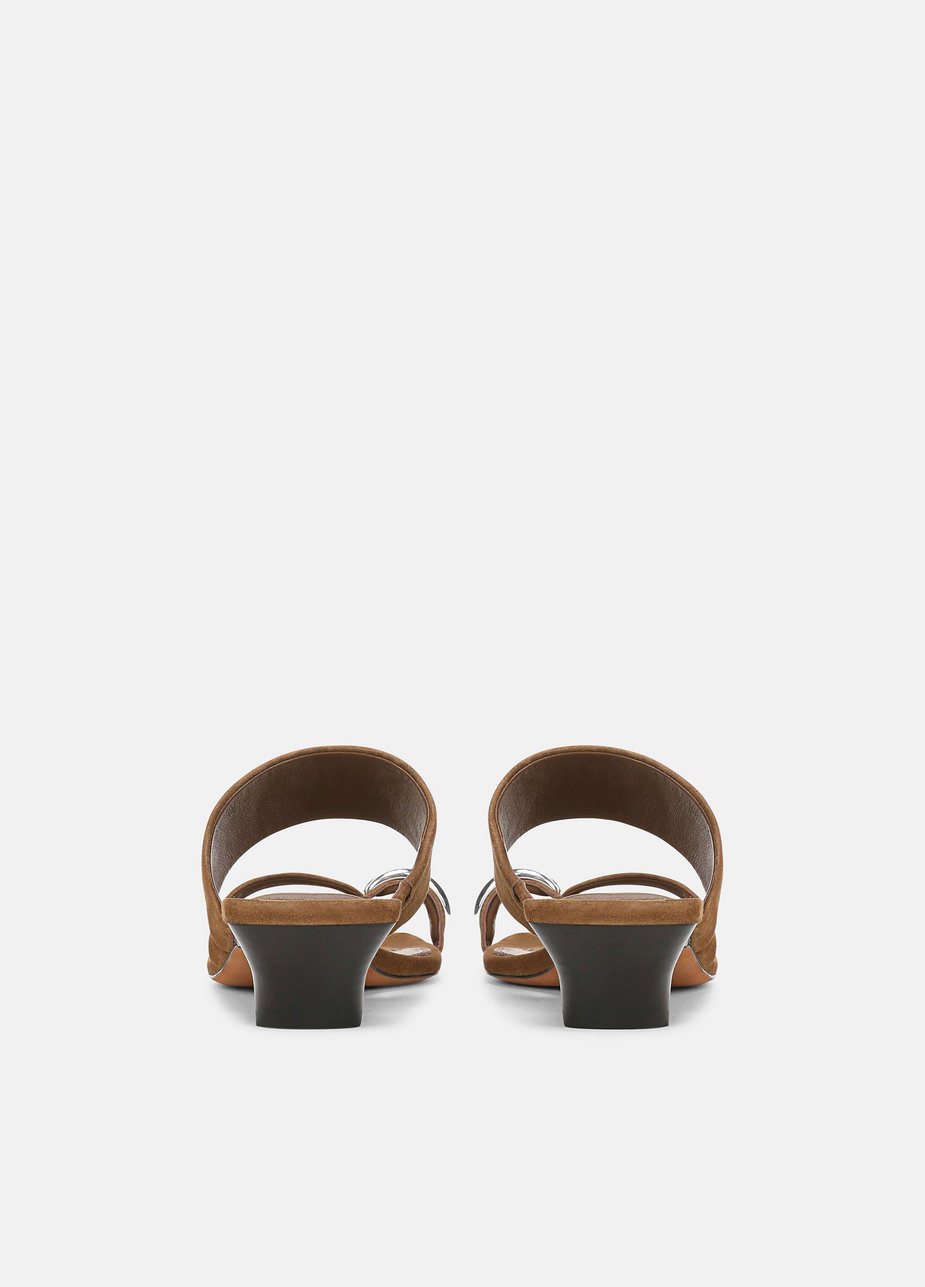 Stacy Suede Heeled Toe-Ring Sandal image number 2