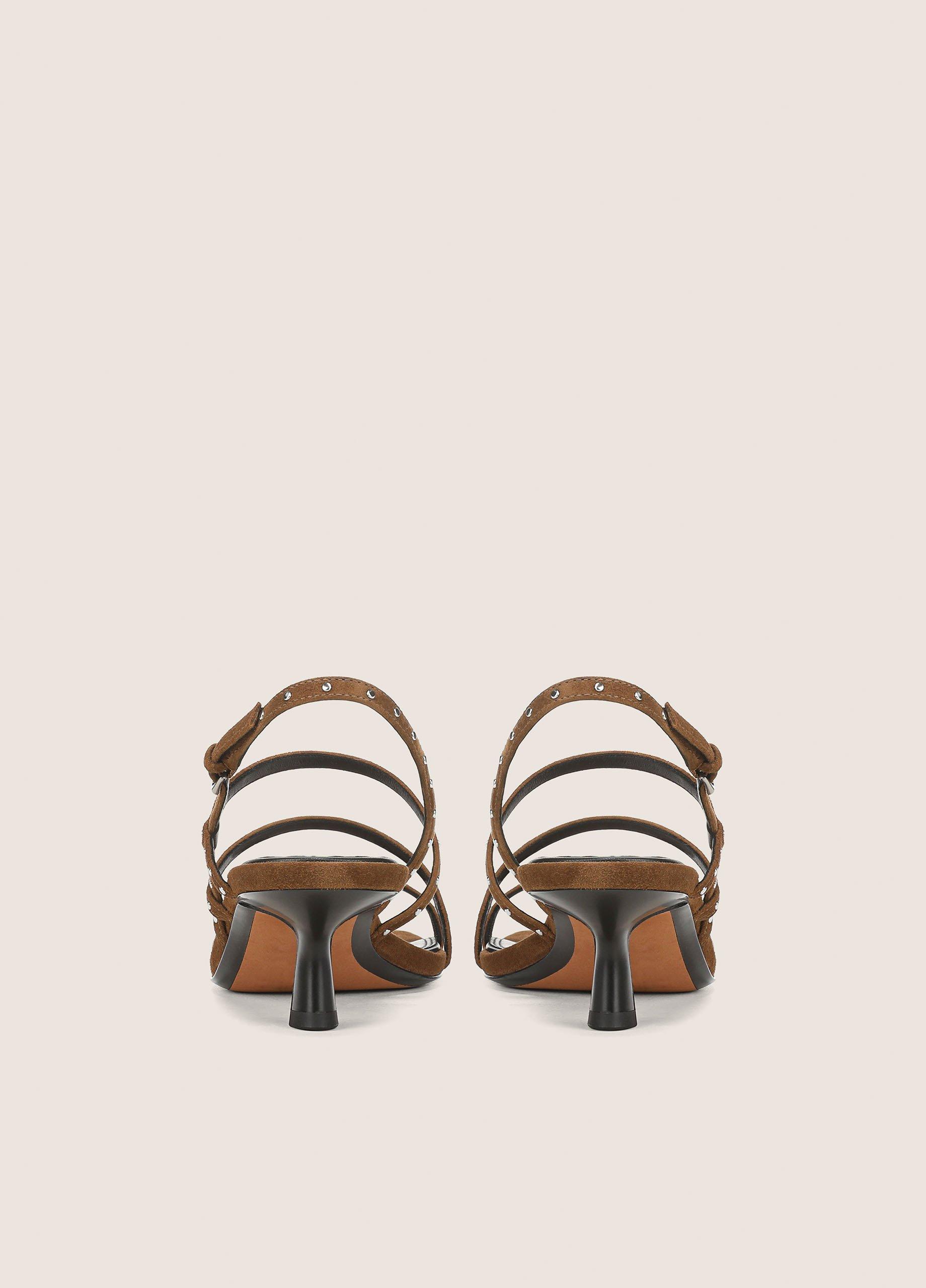 Tania Studded Suede Kitten-Heel Sandal image number 2