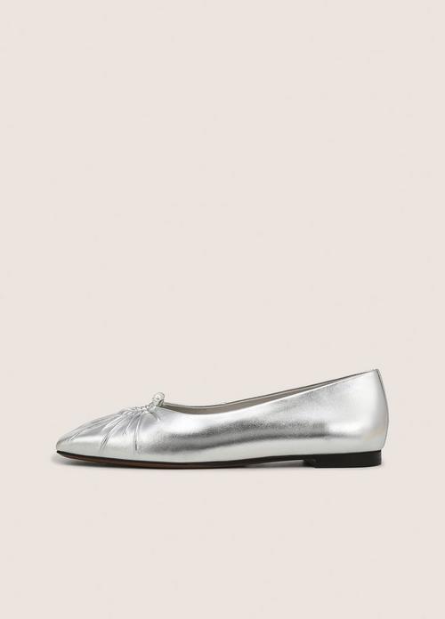 Dany Metallic Leather Flat