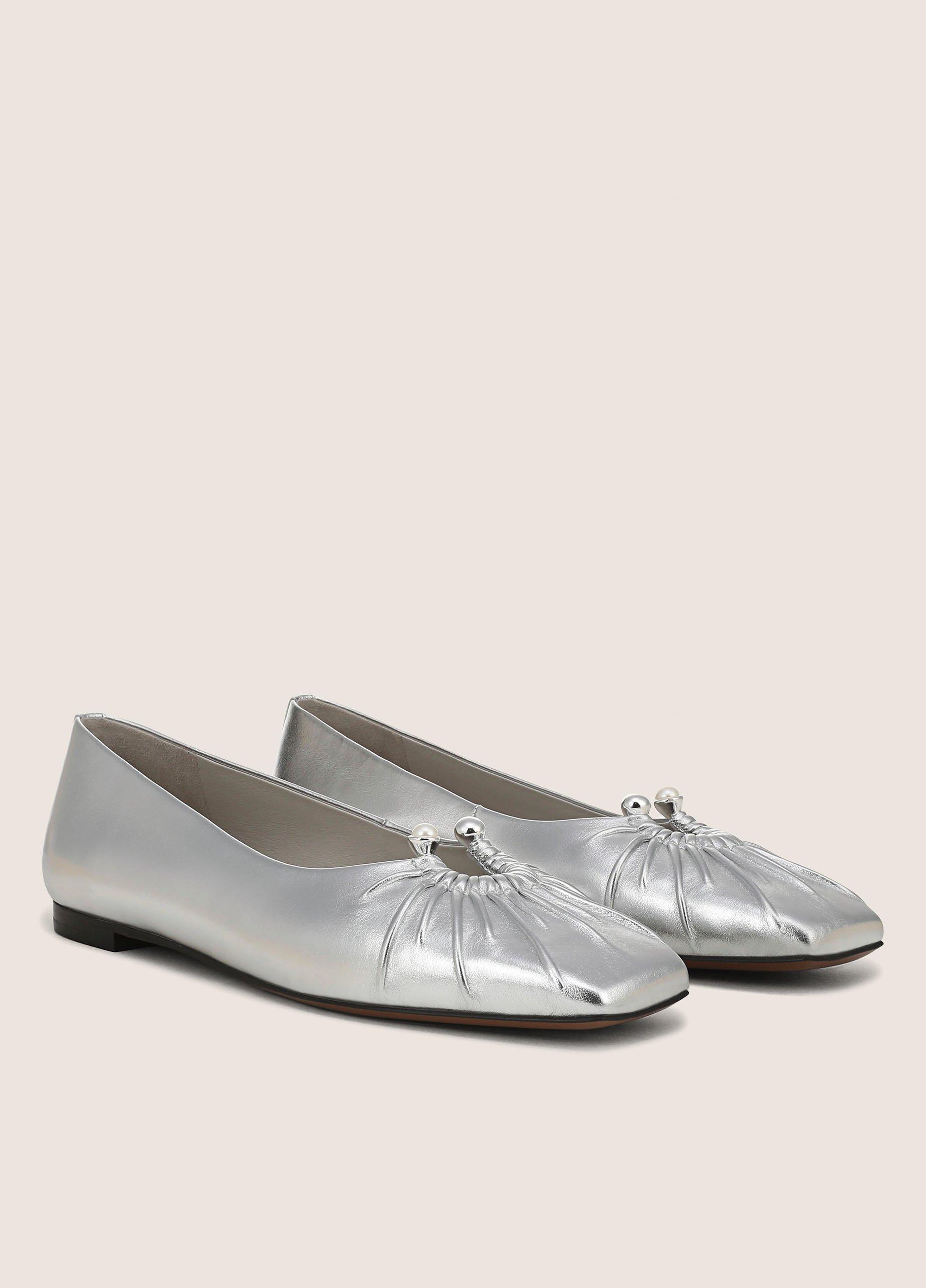 Dany Metallic Leather Flat image number 1
