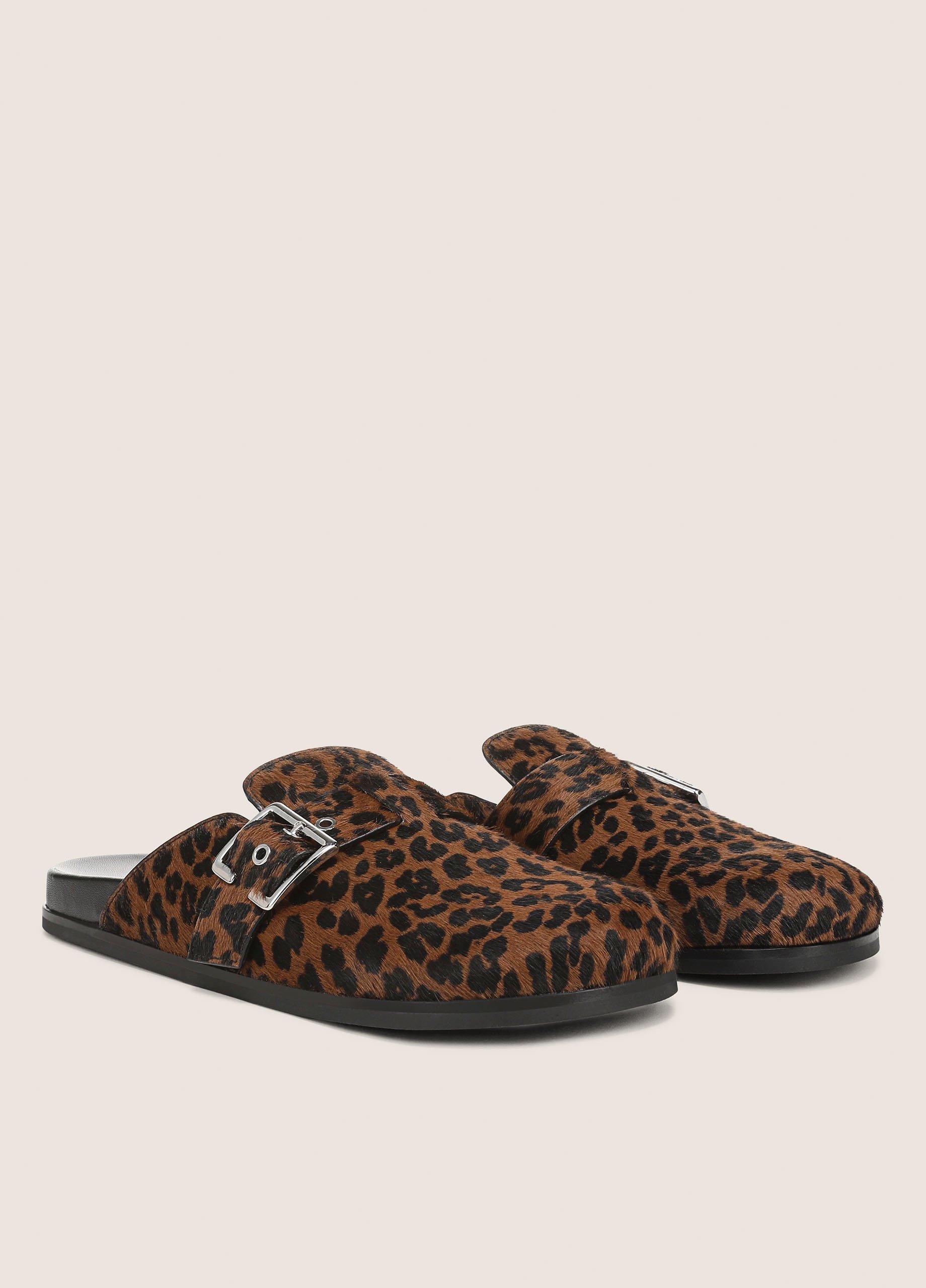 Leon Leopard-Print Calf Hair Clog image number 1