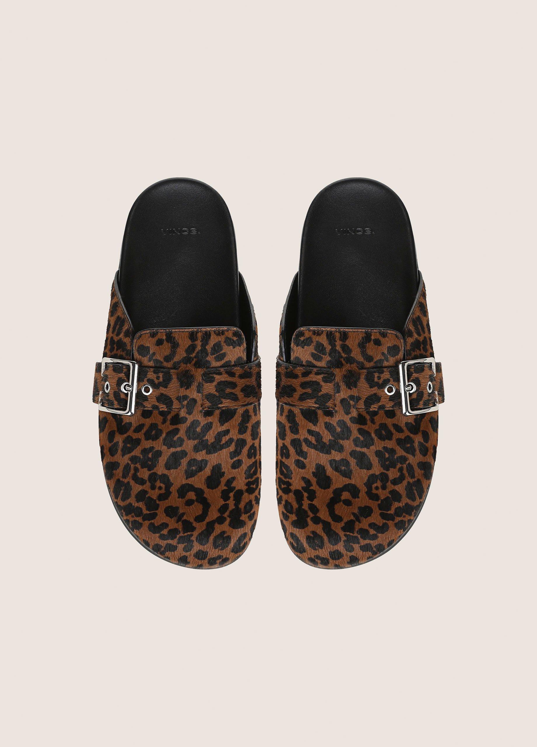 Leon Leopard-Print Calf Hair Clog image number 3