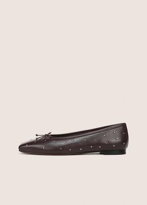 Darla Studded Leather Ballet Flat