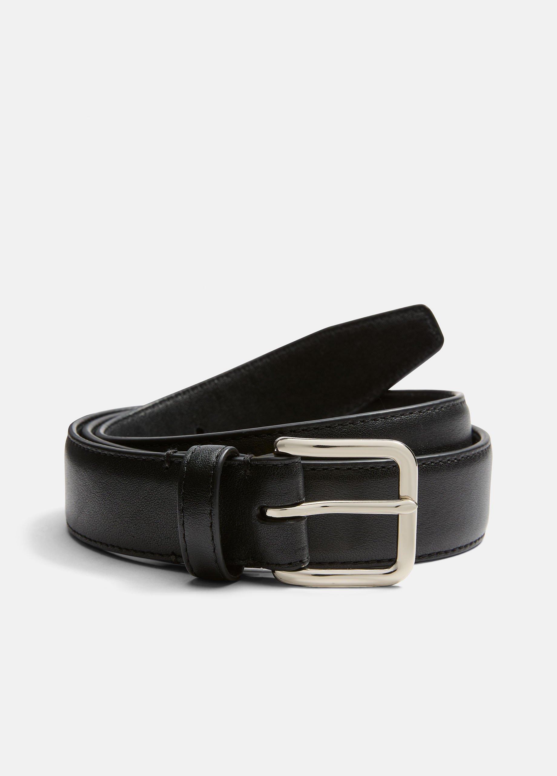 Men's Classic Leather Belt in Belts | Vince