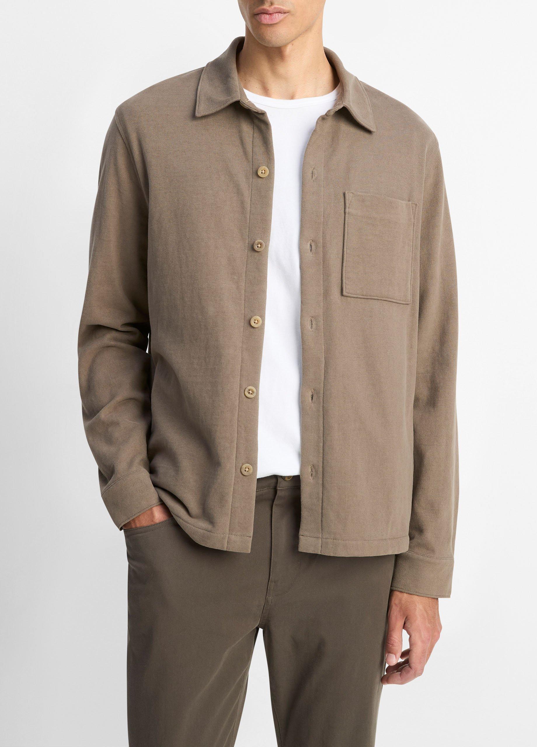 Heavy Sueded Cotton Shirt Jacket image number 0