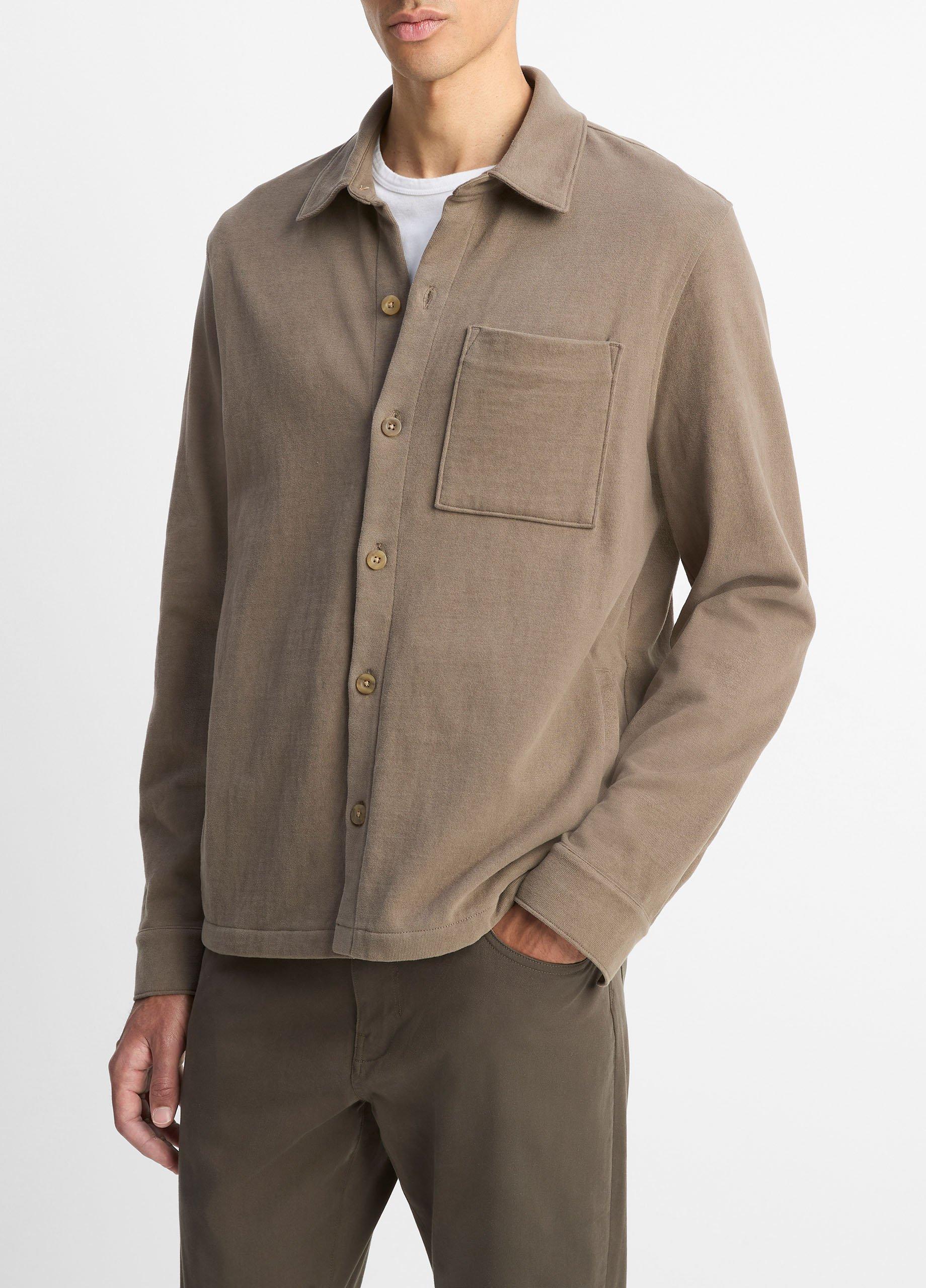Heavy Sueded Cotton Shirt Jacket image number 1