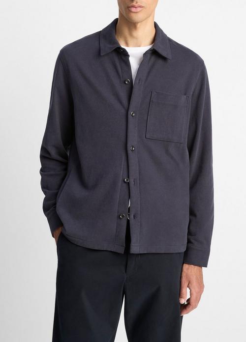 Heavy Sueded Cotton Shirt Jacket