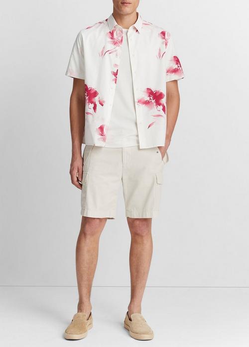Faded Floral Short-Sleeve Shirt