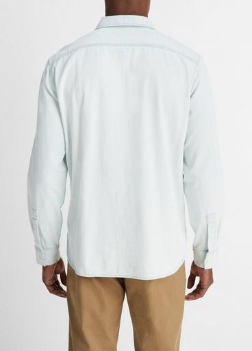 Denim Long-Sleeve Shirt in Long Sleeve | Vince