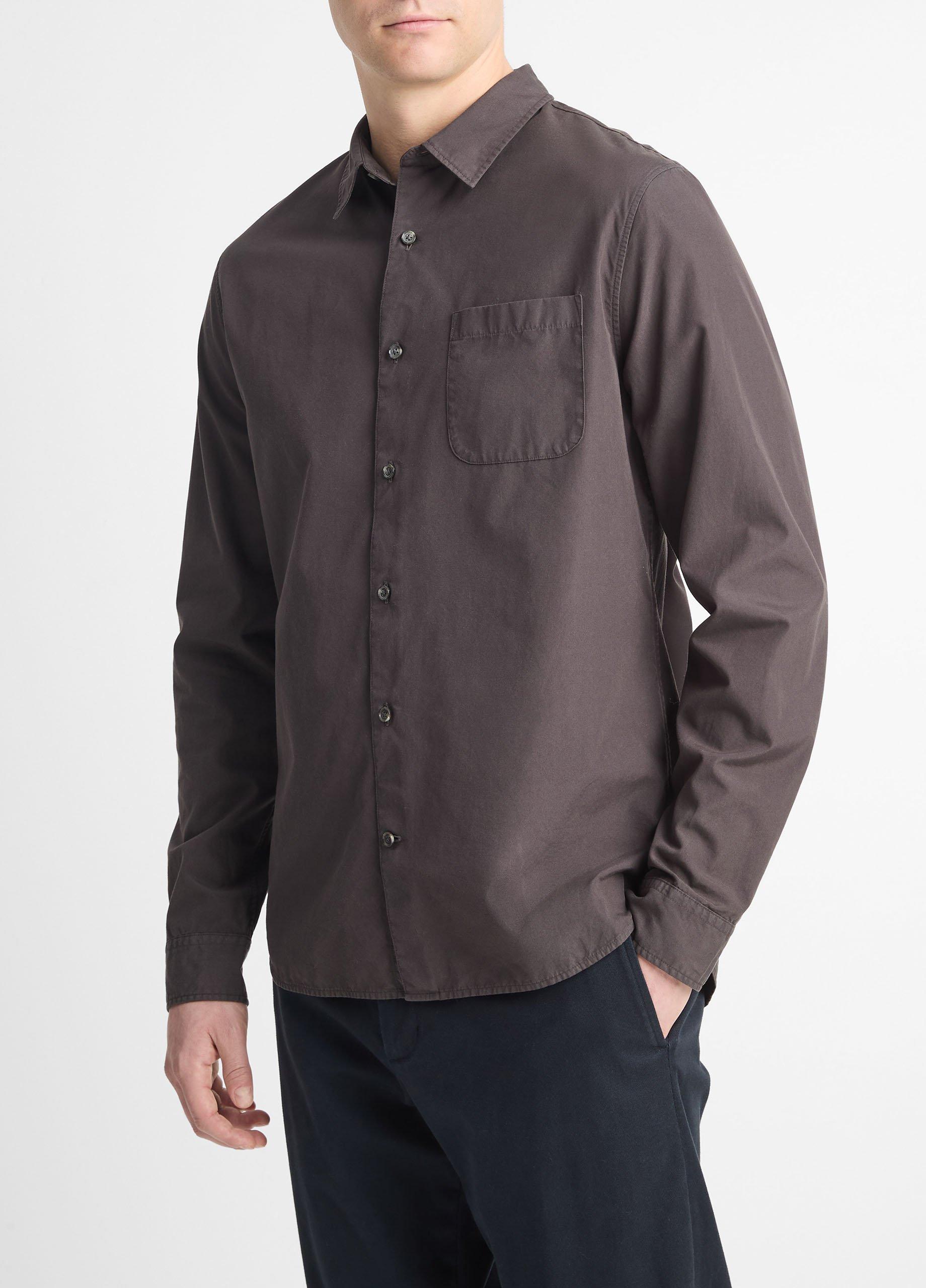 Garment Dye Cotton Button-Front Shirt image number 2