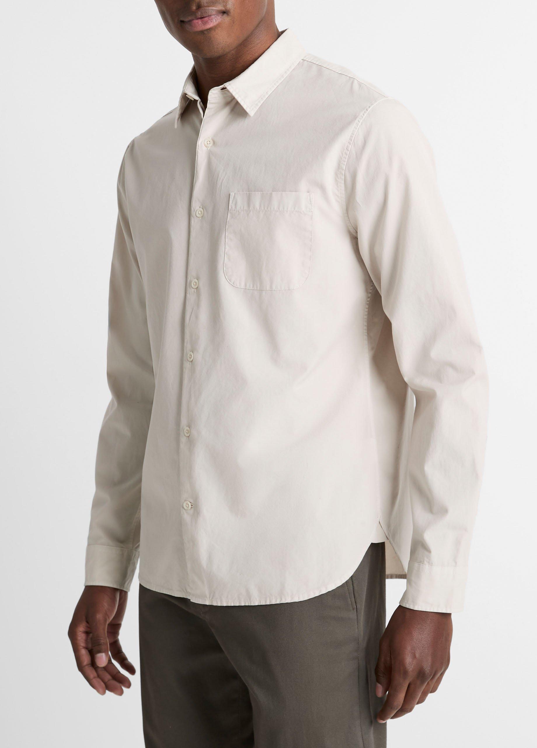 Garment Dye Cotton Button-Front Shirt image number 2