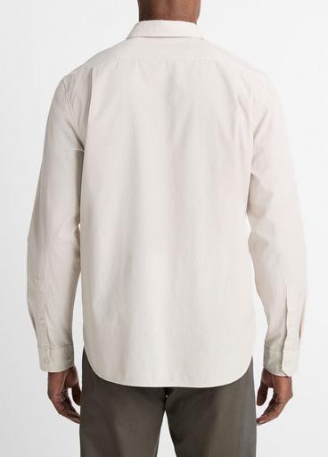Garment Dye Cotton Button-Front Shirt image number 3