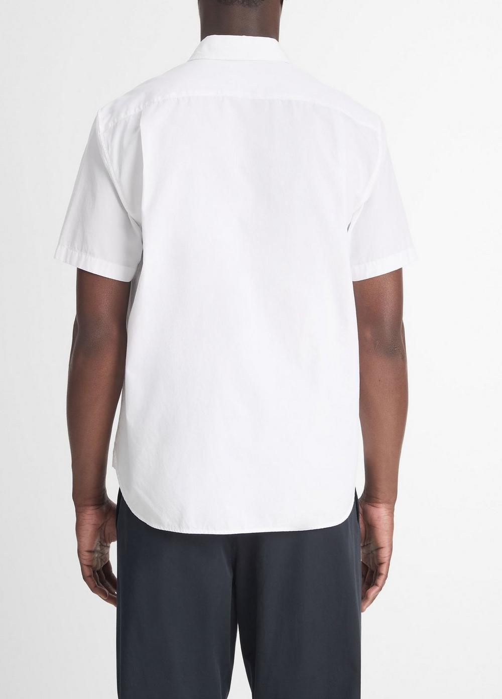 Garment Dye Cotton Poplin Button-Front Shirt in Vince Garment Dye Cotton Poplin Button-Front Shirt in Vince