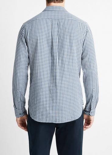 Mojave Plaid Cotton Long-Sleeve Shirt in Long Sleeve | Vince