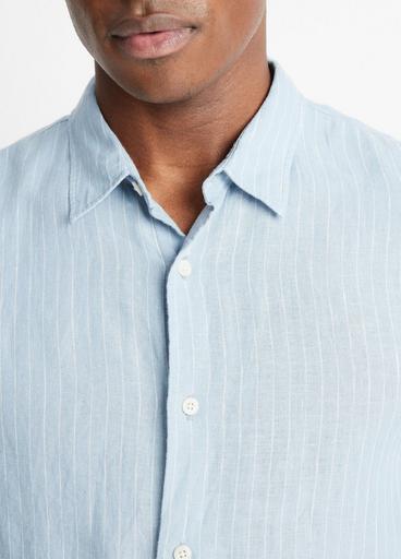 Bayside Stripe Linen Long-Sleeve Shirt image number 1