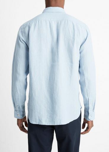 Bayside Stripe Linen Long-Sleeve Shirt image number 3
