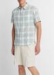Kino Plaid Linen-Cotton Short-Sleeve Shirt image number 2