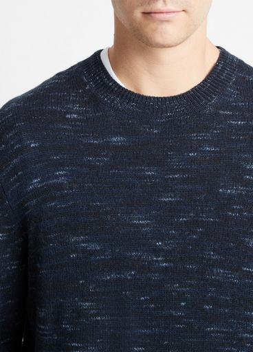 Space Dye Wool-Cashmere Crew Neck Sweater image number 1