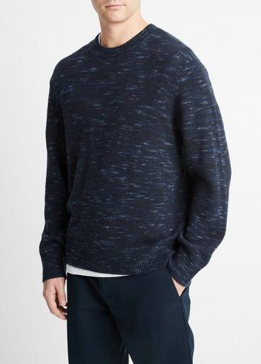 Space Dye Wool-Cashmere Crew Neck Sweater image number 2