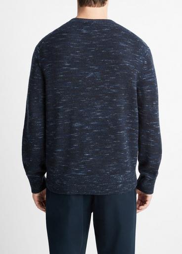 Space Dye Wool-Cashmere Crew Neck Sweater image number 3