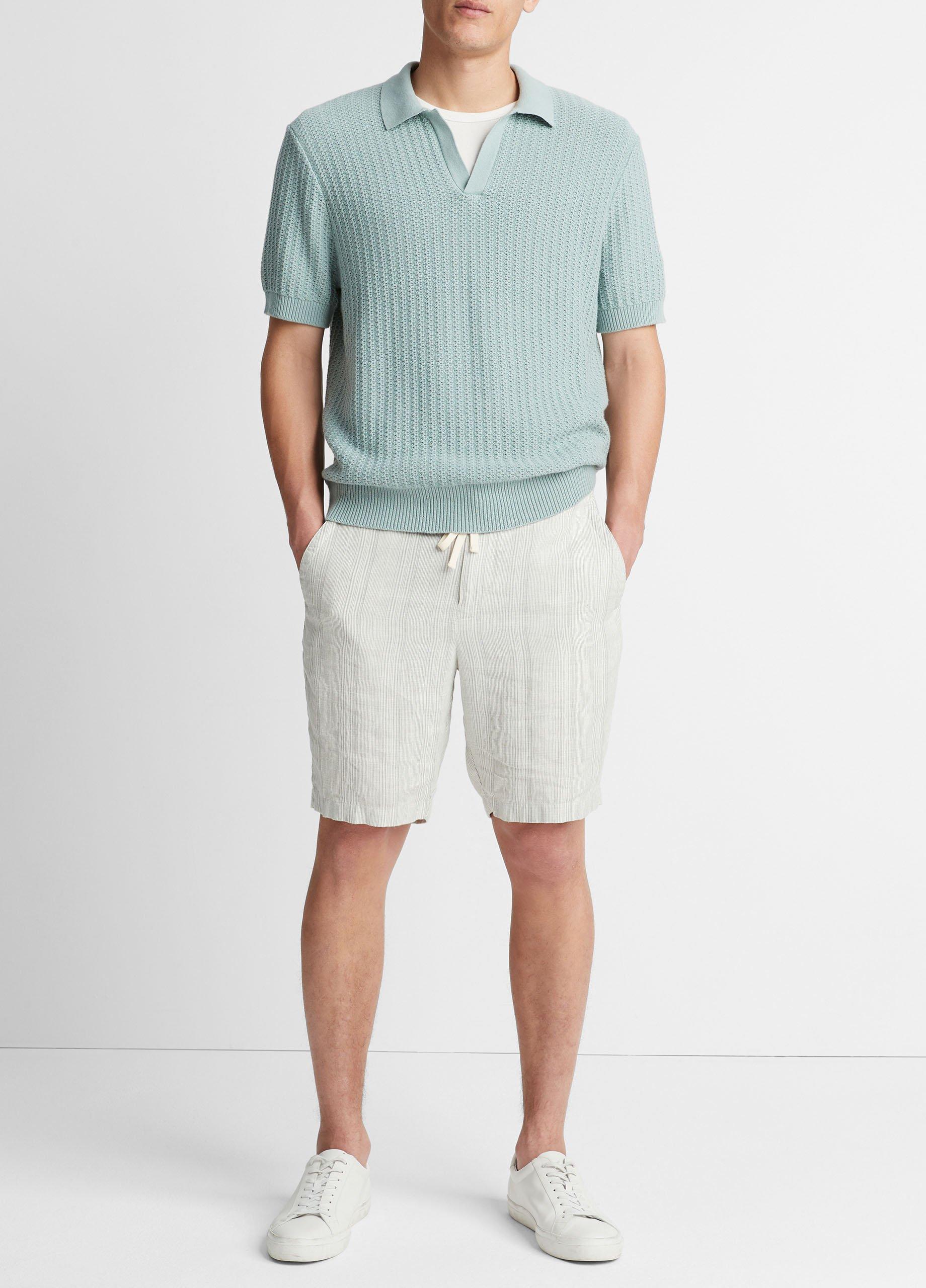 Crafted Rib Cotton-Cashmere Johnny Collar Sweater image number 0