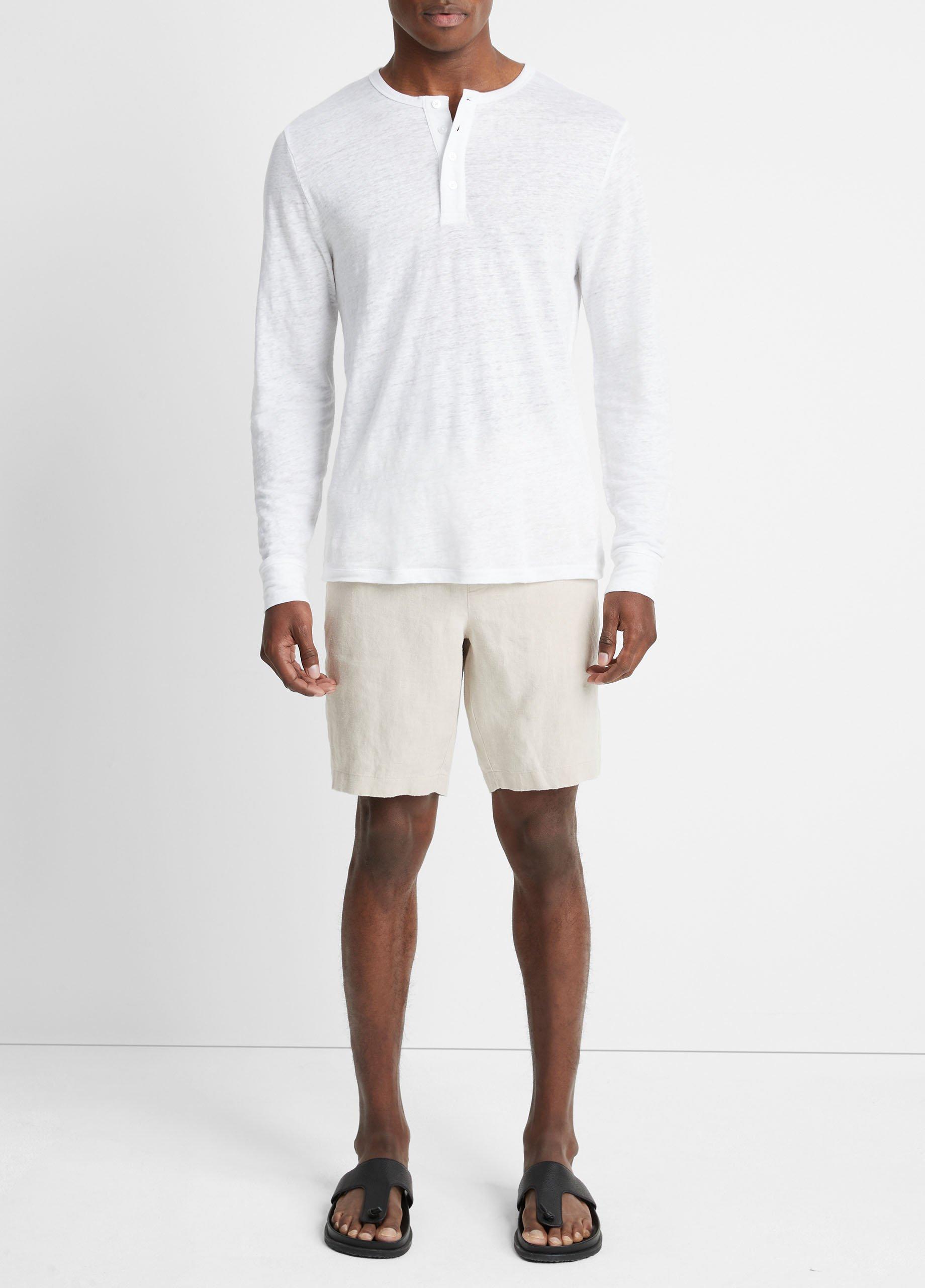 Linen Long-Sleeve Henley image number 0